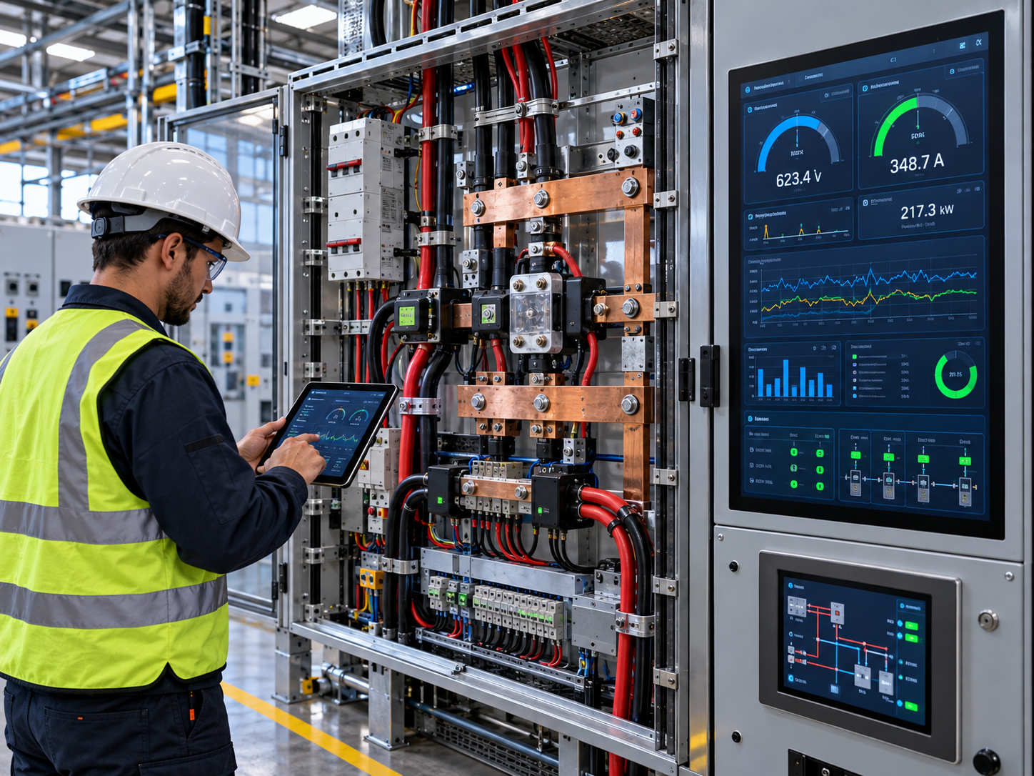 Monitoreo de variables eléctricas y corriente directa
